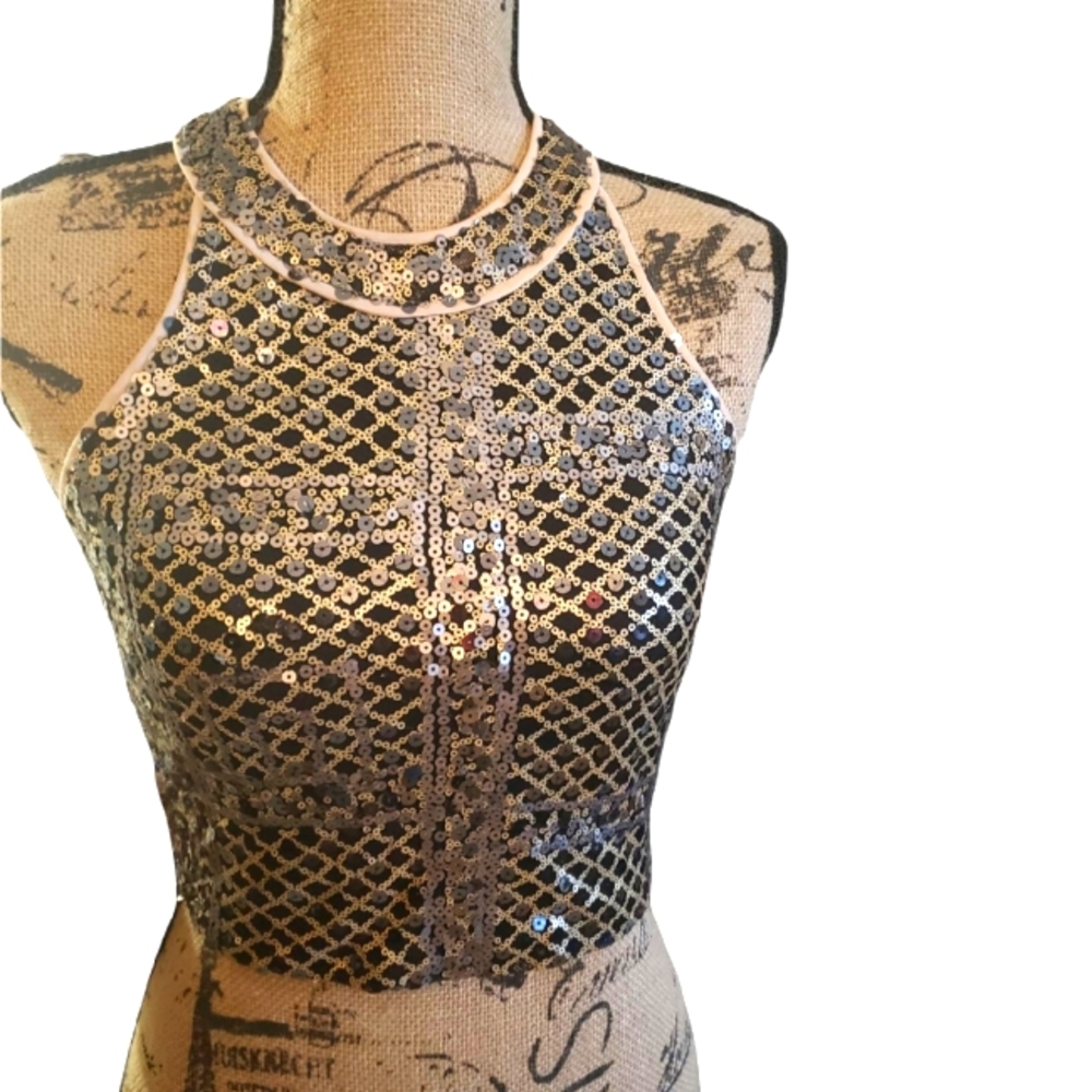Sequin Crop Top